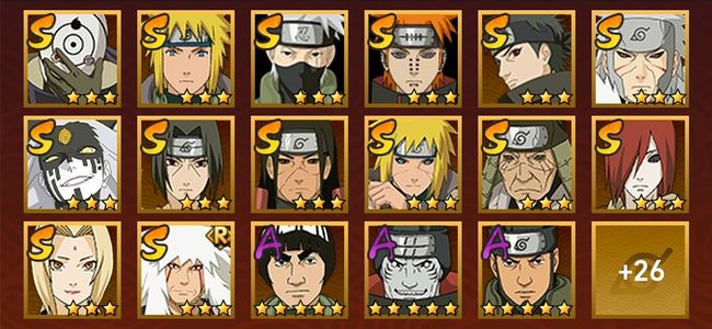 火影忍者V10 16S忍 27A忍 145忍 1915S碎片 17通灵 1000W战力 前500名 上忍