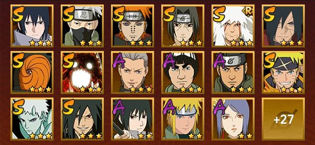 火影忍者V11 11S忍 33A忍 121忍 1266S碎片 18通灵 400W战力 上忍