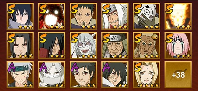 火影忍者V11 19S忍 36A忍 182忍 2644S碎片 19通灵 1000W战力 前500名 暗部