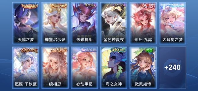 王者荣耀V7 2典藏 1无双 2星传说 10传说 71史诗 248皮肤 永恒钻石IV