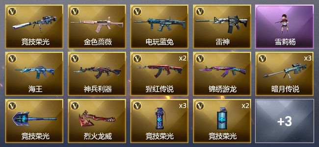 穿越火线（CF）21V武器 1V角色 11皮肤