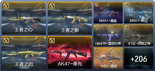 穿越火线：枪战王者V7 13王者武器 215英雄武器 6英雄角色 365万化 大师