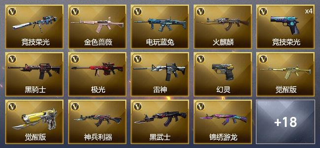 穿越火线（CF）50V武器 1V角色 12皮肤 可排位 枪王