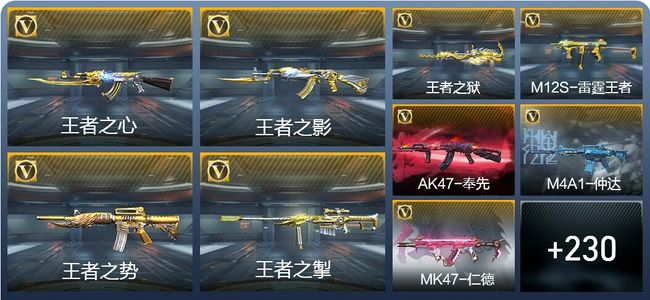 穿越火线：枪战王者23王者武器 239英雄武器 7英雄角色 399万化 枪神