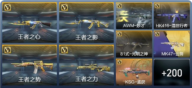 穿越火线：枪战王者V6 6王者武器 209英雄武器 9英雄角色 368万化 枪王