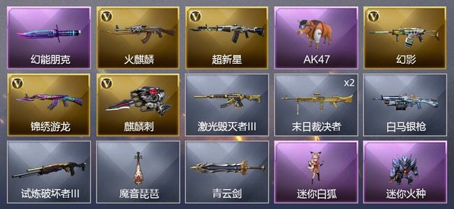 穿越火线（CF）5V武器 2皮肤 不可排位 新锐