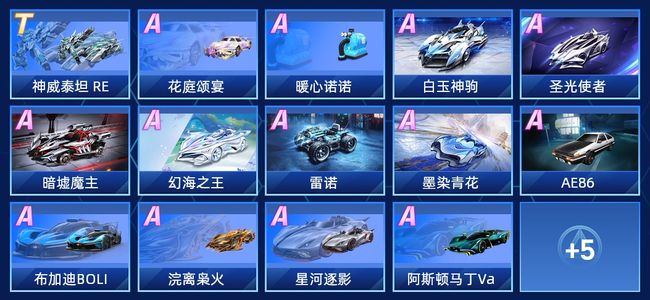 QQ飞车手游V9 1永久T车 13永久A车 19永久赛车 18宠物 女号 星耀
