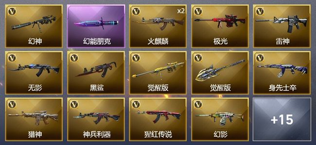 穿越火线（CF）1王者武器 31V武器 8皮肤 可排位 宗师