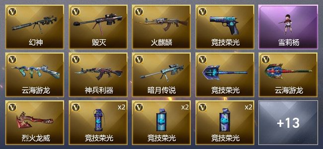 穿越火线（CF）17V武器 1V角色 1皮肤 可排位 大师