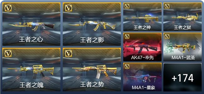 穿越火线：枪战王者V8 16王者武器 183英雄武器 8英雄角色 394万化 枪王SS