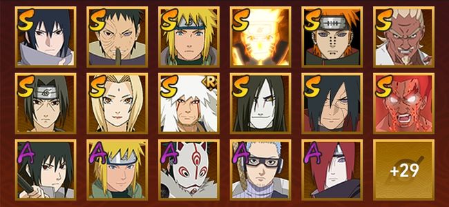 火影忍者V7 13S忍 34A忍 167忍 2259S碎片 20通灵 1000W战力 前500名 中忍