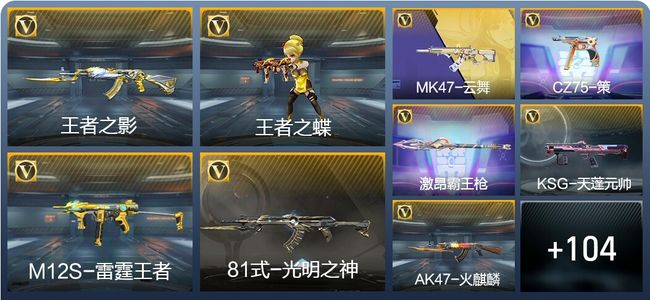 穿越火线：枪战王者V2 3王者武器 119英雄武器 3英雄角色 213万化 专家S