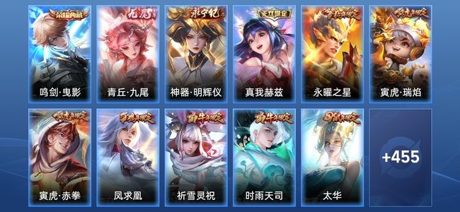 王者荣耀V10 1典藏 68传说 166史诗 466皮肤 120英雄 尊贵铂金II