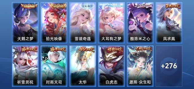 王者荣耀V8 2典藏 27传说 84史诗 289皮肤 122英雄 绝世王者