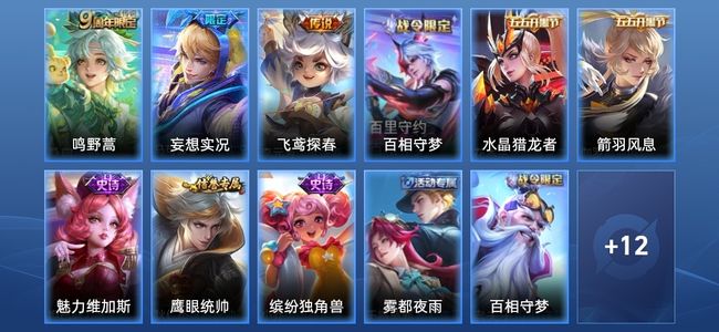 王者荣耀3传说 6史诗 24皮肤 41英雄 永恒钻石V