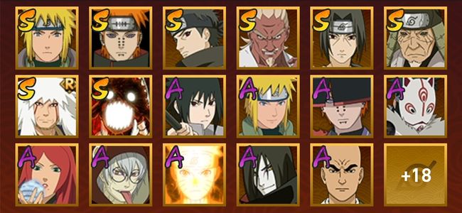 火影忍者V10 8S忍 27A忍 35忍 8S碎片 14通灵 400W战力 前1000名 上忍