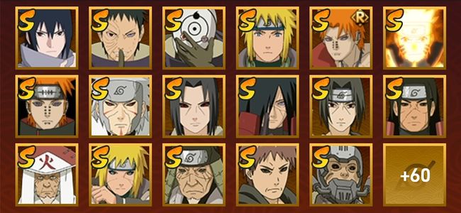 火影忍者V11 30S忍 47A忍 77忍 30S碎片 1000W战力 前1000名