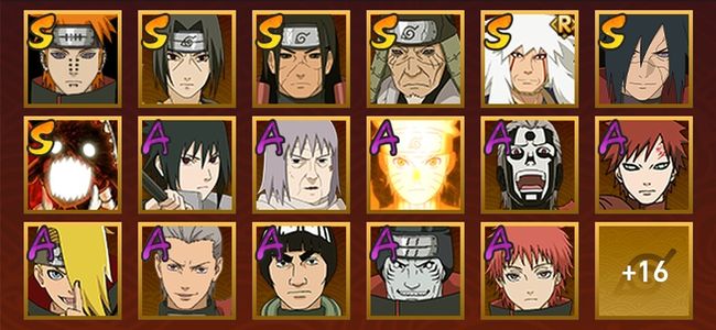 火影忍者V6 8S忍 25A忍 33忍 8S碎片 13通灵 500W战力 前1000名 上忍