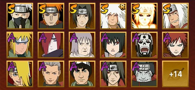 火影忍者V4 7S忍 24A忍 31忍 7S碎片 14通灵 600W战力 前500名 中忍