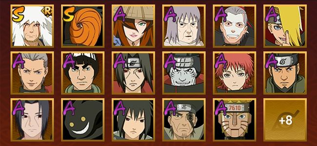 火影忍者V10 5S忍 20A忍 25忍 5S碎片 16通灵 400W战力 前500名 暗部