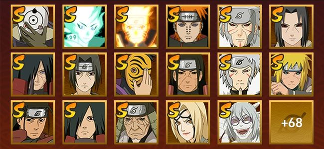 火影忍者V12 31S忍 54A忍 85忍 31S碎片 20通灵 1000W战力 前1000名 影级