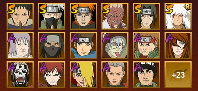 火影忍者V9 8S忍 32A忍 40忍 8S碎片 14通灵 500W战力 前1000名 暗部