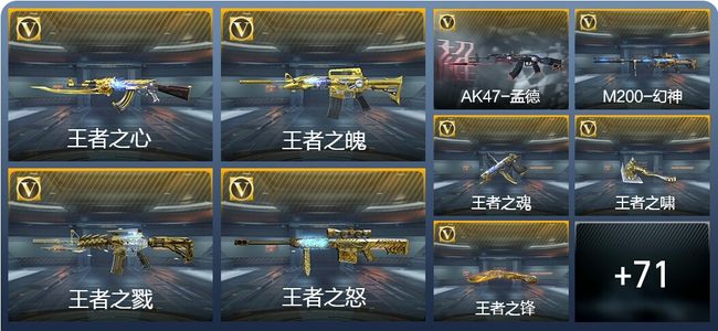 穿越火线：枪战王者V8 10王者武器 85英雄武器 2英雄角色 180万化 专家