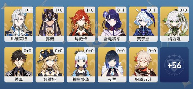 原神50黄 41角色黄 9武器黄 24五星角色 9五星武器 女主 59级