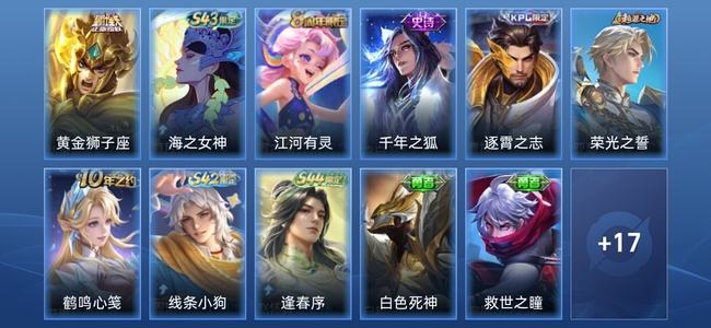 王者荣耀1传说 3史诗 28皮肤 永恒钻石V