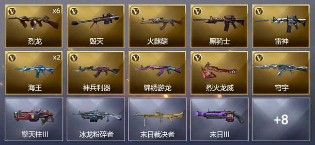 穿越火线（CF）16V武器 1V角色 6皮肤 可排位 新锐