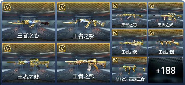 穿越火线：枪战王者V9 25王者武器 204英雄武器 18英雄角色 420万化 专家S