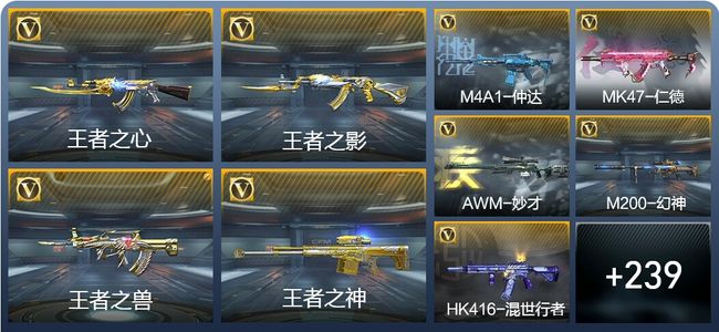 穿越火线：枪战王者V6 13王者武器 248英雄武器 9英雄角色 469万化 大师