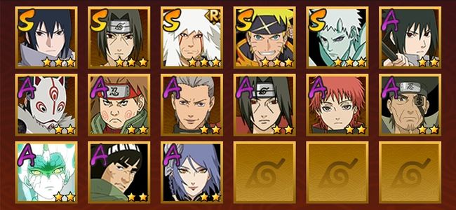 火影忍者5S忍 10A忍 58忍 561S碎片 8通灵 100W战力 下忍