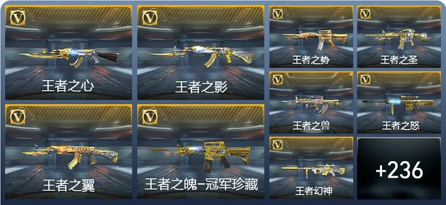 穿越火线：枪战王者28王者武器 245英雄武器 10英雄角色 392万化 枪皇SSS