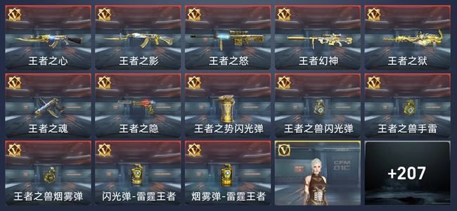 穿越火线：枪战王者13王者 213英雄武器 8英雄角色 283万化 新锐