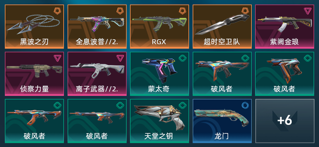 无畏契约4橙皮 3紫皮 20皮肤 1,4610皮肤总价值 405已用源晶 白银