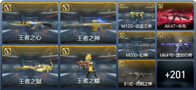 穿越火线：枪战王者14王者武器 210英雄武器 4英雄角色 316万化 专家S