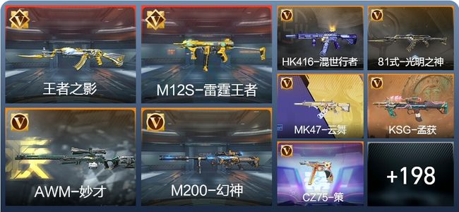 穿越火线：枪战王者炫闪4王者 207英雄武器 8英雄角色 274万化 专家S