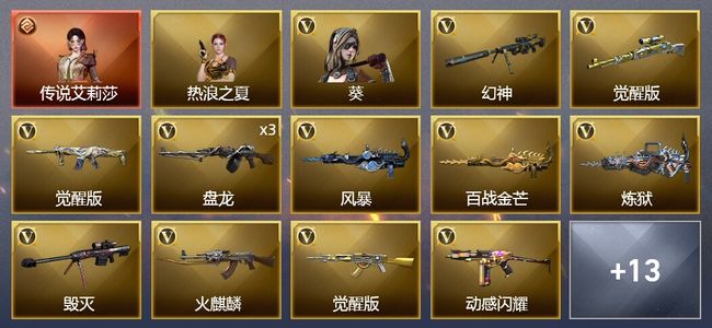 穿越火线（CF）1传说角色 28V武器 2V角色 5皮肤 可排位 宗师