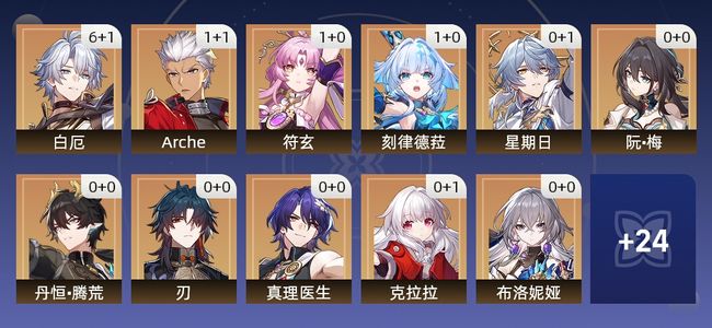 崩坏：星穹铁道28黄 23角色黄 5光锥黄 14五星角色 5五星光锥 70级 男主