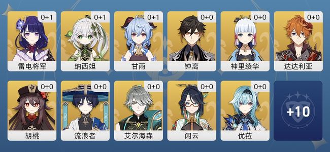 原神28黄 25角色黄 3武器黄 21五星角色 3五星武器 男主 57级
