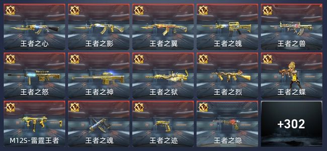 穿越火线：枪战王者40王者 304英雄武器 12英雄角色 471万化 新锐