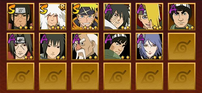 火影忍者V1 3S忍 8A忍 40忍 443S碎片 10通灵 100W战力 前1000名 上忍