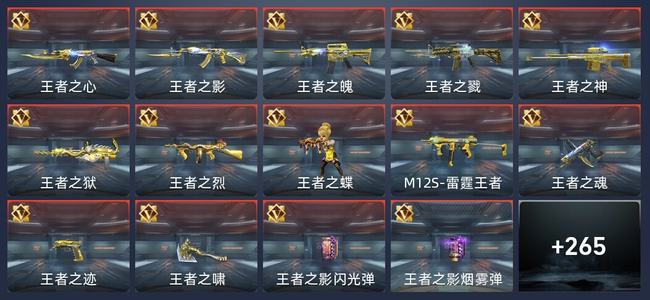 穿越火线：枪战王者25王者 271英雄武器 8英雄角色 541万化 专家S