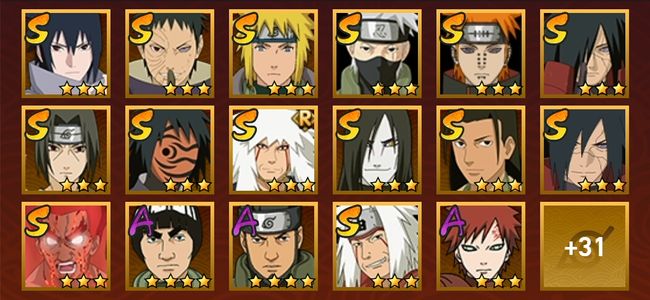 火影忍者V10 14S忍 34A忍 179忍 1977S碎片 16通灵 700W战力 前1000名 中忍