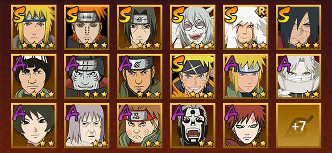 火影忍者V6 7S忍 17A忍 89忍 1071S碎片 15通灵 500W战力 上忍