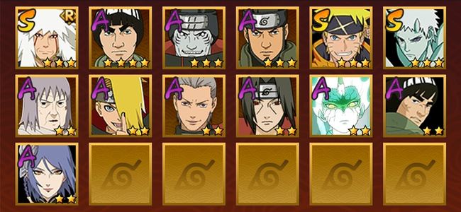 火影忍者3S忍 10A忍 56忍 396S碎片 14通灵 300W战力 前500名 中忍