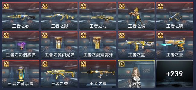 穿越火线：枪战王者V6 13王者 248英雄武器 5英雄角色 422万化 枪王SSS