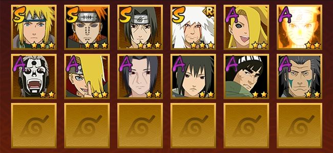 火影忍者V1 4S忍 8A忍 53忍 579S碎片 12通灵 100W战力 中忍