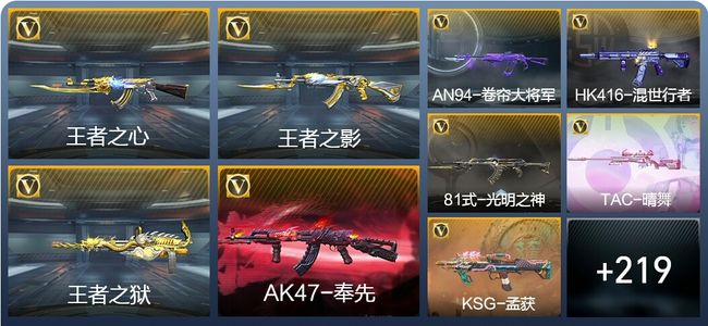 穿越火线：枪战王者V7 5王者武器 229英雄武器 7英雄角色 428万化 枪圣SSS